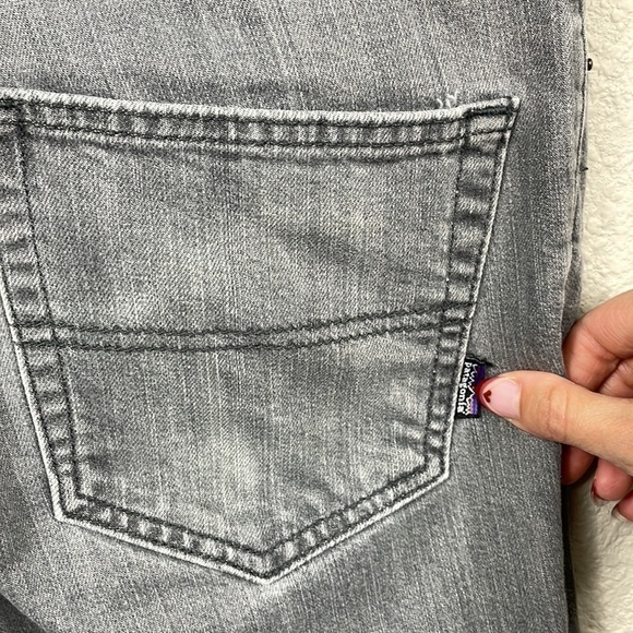 Patagonia Jeans Organic Cotton Gray Tapered Straight Button Fly Mens Sz 32 - Picture 5 of 12